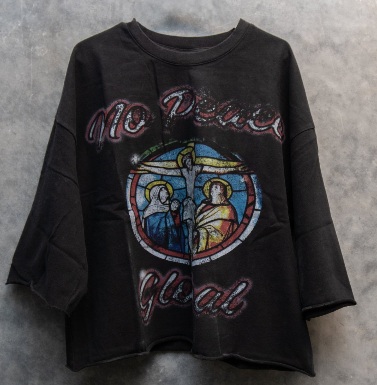 'Love The Giver Not The Gift' Oversized Crop Tee
