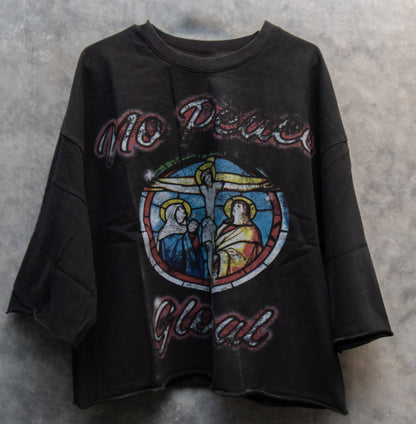 'Love The Giver Not The Gift' Oversized Crop Tee